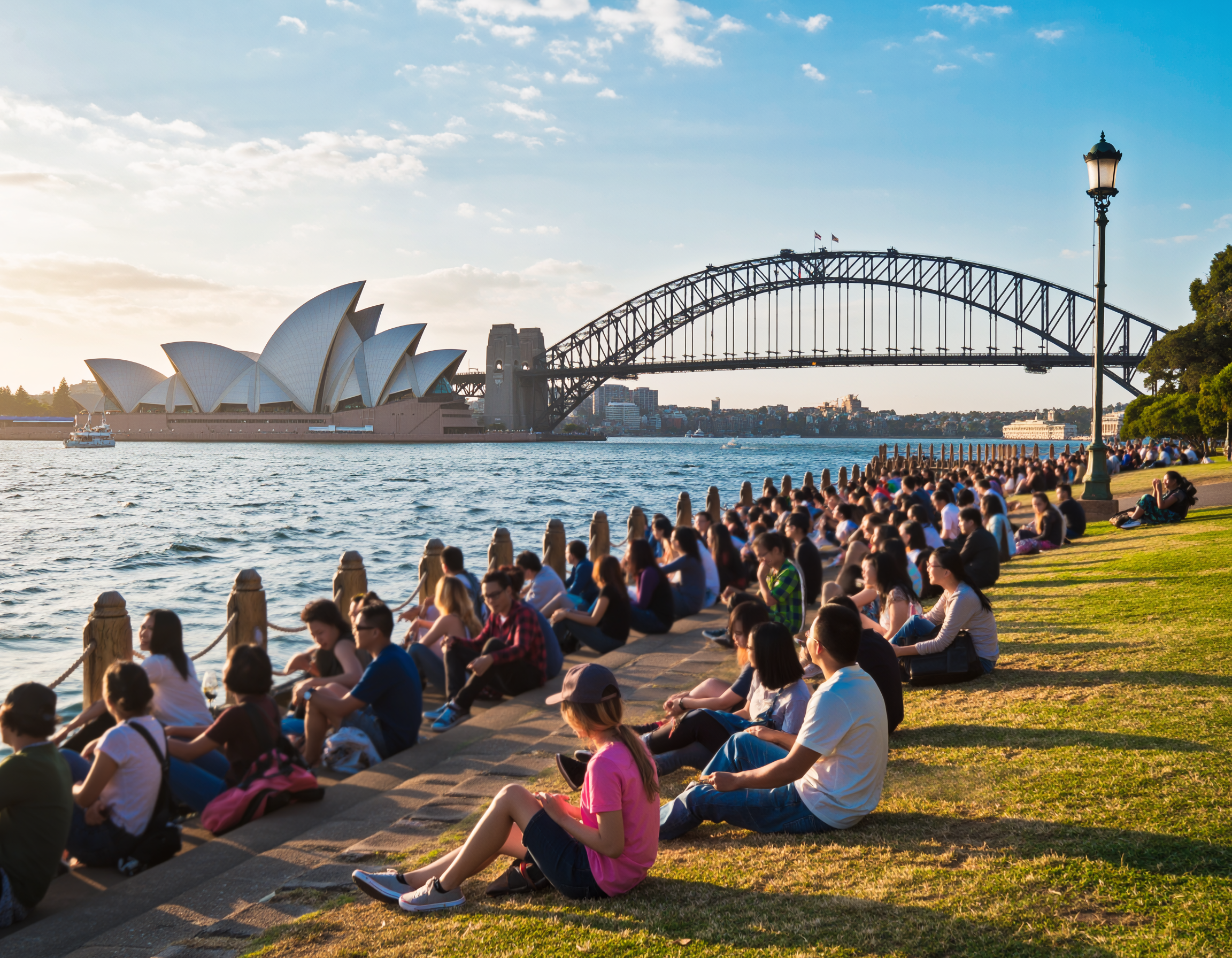 Sydney Opera House and Harbour Bridge skyline